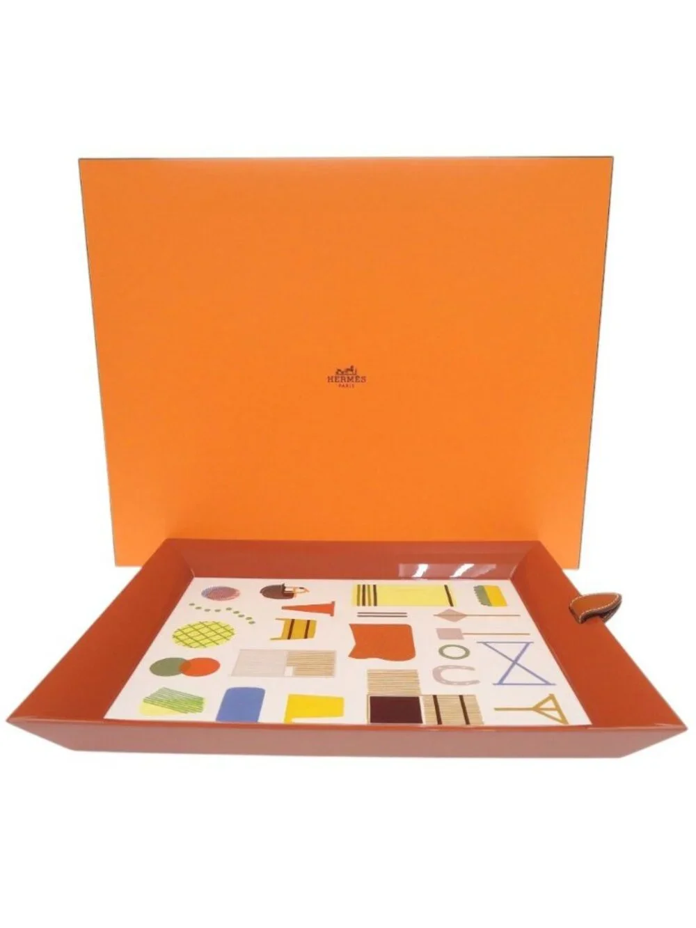 Hermes Atrium So PM Wood Taurillon Squirrel Colorado Interior Tray